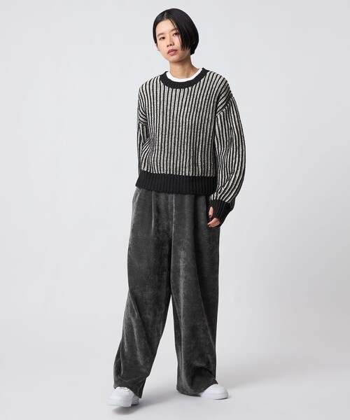 CITEN(シテン)の「<CITEN>コーデュロイタックイージーパンツ(その他パンツ・レディース・ダークブラウン/ダークグレー・S/M)」の5枚目の写真