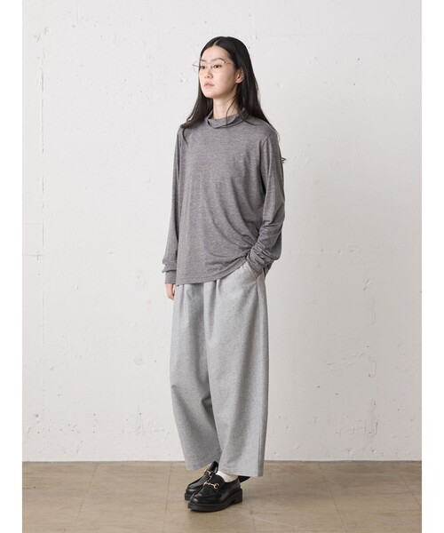 MidiUmi（ミディウミ）の「MidiUmi ウールワイドイージーパンツ（その他パンツ・レディース・チャコールグレー/ライトグレー/ブラック・FREE）」の8枚目の写真