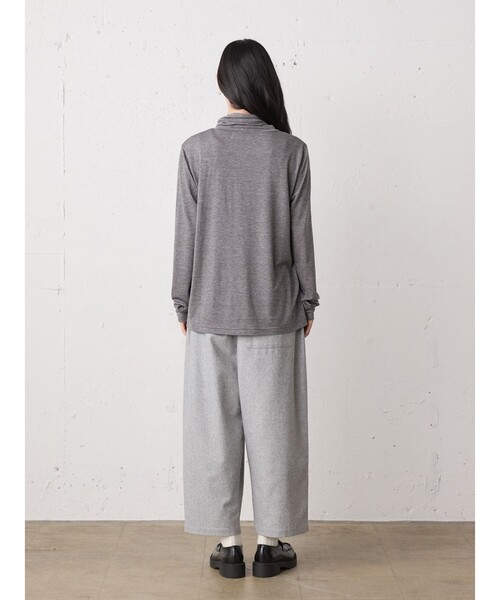 MidiUmi（ミディウミ）の「MidiUmi ウールワイドイージーパンツ（その他パンツ・レディース・チャコールグレー/ライトグレー/ブラック・FREE）」の10枚目の写真