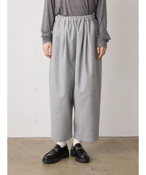 MidiUmi（ミディウミ）の「MidiUmi ウールワイドイージーパンツ（その他パンツ・レディース・チャコールグレー/ライトグレー/ブラック・FREE）」の11枚目の写真