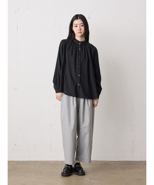 MidiUmi（ミディウミ）の「MidiUmi ウールワイドイージーパンツ（その他パンツ・レディース・チャコールグレー/ライトグレー/ブラック・FREE）」の16枚目の写真