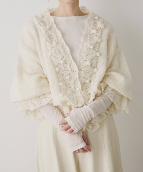 Libra Cue（リブラ キュー）の「シアー切り替えカットソー（Tシャツ/カットソー・レディース・ブラック/チャコールグレー/オフホワイト・FREE）」の5枚目の写真