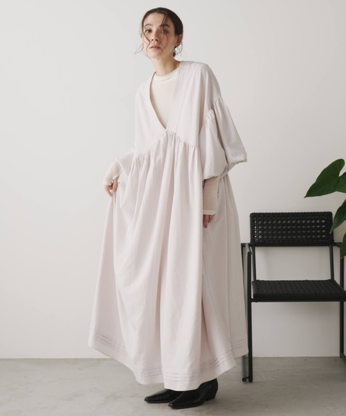 Libra Cue（リブラ キュー）の「シアー切り替えカットソー（Tシャツ/カットソー・レディース・ブラック/チャコールグレー/オフホワイト・FREE）」の14枚目の写真