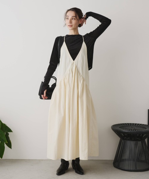 Libra Cue（リブラ キュー）の「シアー切り替えカットソー（Tシャツ/カットソー・レディース・ブラック/チャコールグレー/オフホワイト・FREE）」の17枚目の写真