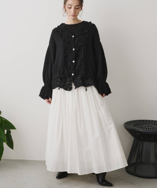 Libra Cue（リブラ キュー）の「シアー切り替えカットソー（Tシャツ/カットソー・レディース・ブラック/チャコールグレー/オフホワイト・FREE）」の22枚目の写真