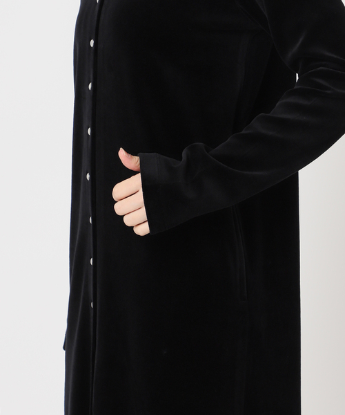 12/8月曜までに売れないと削除！コットンベロアスナップロングワンピース 完売品 コットンベロアスナップロングワンピース（ワンピース）｜OUTDOOR