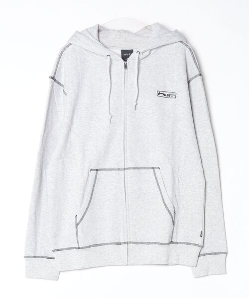 HUF(ハフ)の「HUF STRETCH F/Z HOODIE ハフ ストレッチフルジップ パーカー(パーカー・メンズ・ホワイト系1/ブラック・SMALL/MEDIUM/LARGE/X-LARGE/XX-LARGE)」の14枚目の写真
