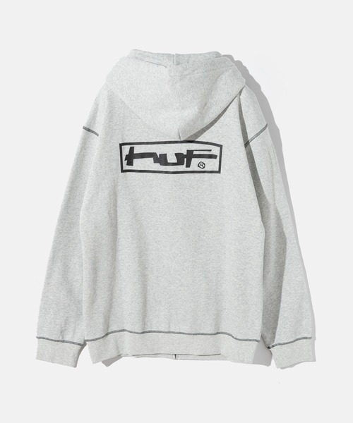 HUF(ハフ)の「HUF STRETCH F/Z HOODIE ハフ ストレッチフルジップ パーカー(パーカー・メンズ・ホワイト系1/ブラック・SMALL/MEDIUM/LARGE/X-LARGE/XX-LARGE)」の4枚目の写真