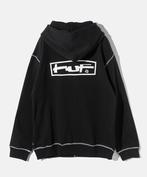 HUF(ハフ)の「HUF STRETCH F/Z HOODIE ハフ ストレッチフルジップ パーカー(パーカー・メンズ・ホワイト系1/ブラック・SMALL/MEDIUM/LARGE/X-LARGE/XX-LARGE)」の5枚目の写真