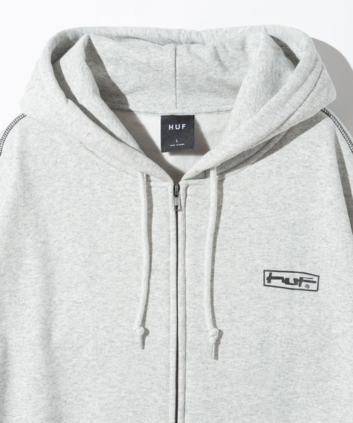 HUF(ハフ)の「HUF STRETCH F/Z HOODIE ハフ ストレッチフルジップ パーカー(パーカー・メンズ・ホワイト系1/ブラック・SMALL/MEDIUM/LARGE/X-LARGE/XX-LARGE)」の6枚目の写真