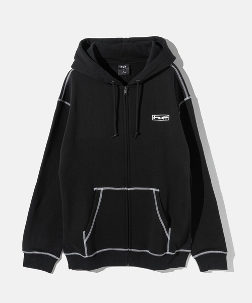 HUF(ハフ)の「HUF STRETCH F/Z HOODIE ハフ ストレッチフルジップ パーカー(パーカー・メンズ・ホワイト系1/ブラック・SMALL/MEDIUM/LARGE/X-LARGE/XX-LARGE)」の19枚目の写真