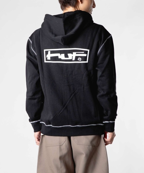 HUF(ハフ)の「HUF STRETCH F/Z HOODIE ハフ ストレッチフルジップ パーカー(パーカー・メンズ・ホワイト系1/ブラック・SMALL/MEDIUM/LARGE/X-LARGE/XX-LARGE)」の18枚目の写真