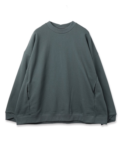 Dulcamara(ドゥルカマラ)の「ラップリブワイドSWトレ ーナー(スウェット・メンズ・黄土色系/ブラック/グリーン・0/1)」の1枚目の写真