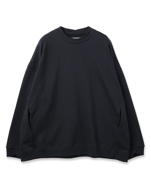 Dulcamara(ドゥルカマラ)の「ラップリブワイドSWトレ ーナー(スウェット・メンズ・黄土色系/ブラック/グリーン・0/1)」の2枚目の写真