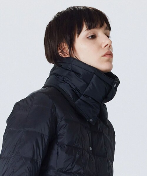 TAION（タイオン）の「【TAION/タイオン】ベーシック ダウンネックウォーマー（ネックウォーマー/スヌード・メンズ・サックスブルー/チャコールグレー/ライトグレー/イエロー/ネイビー/ベージュ/オリーブ/ブラック・FREE）」の13枚目の写真