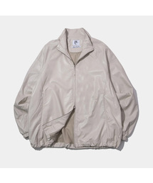 PLACE STUDIO（プレイススタジオ）の「クランクルバックロゴポイントトラックレザーコーティングウィンドブレーカーウィンドジャケット（ライダースジャケット）」