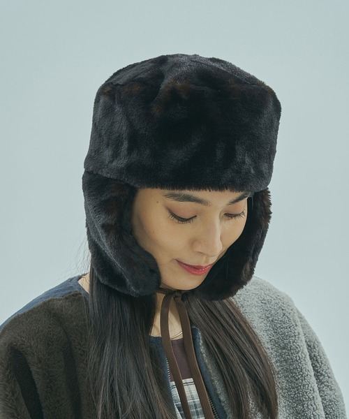 Odds（オッズ）の「(odds)USHANKA（キャップ・レディース・ブラウン/ブラック・ONE SIZE）」の14枚目の写真