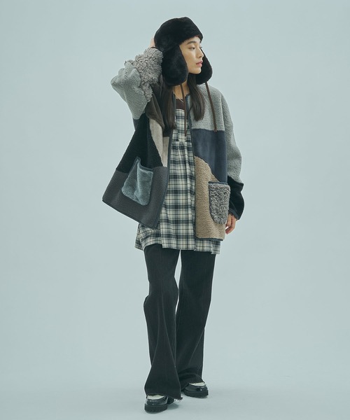 Odds（オッズ）の「(odds)USHANKA（キャップ・レディース・ブラウン/ブラック・ONE SIZE）」の4枚目の写真