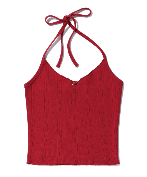 YOUHEE(ユヒ)の「EYELET SLEEVELESS RED(Tシャツ/カットソー・レディース・その他・FREE)」の17枚目の写真