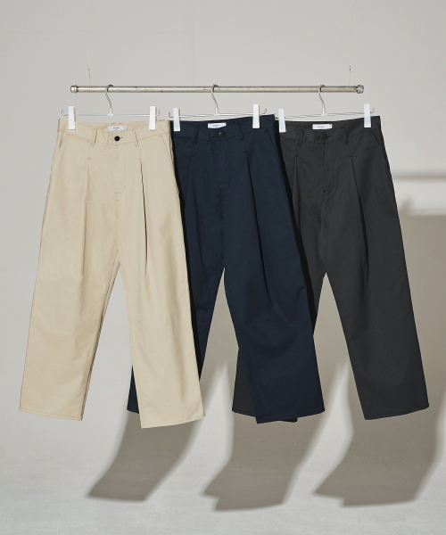 XERO（ゼロ）の「Deep One Tuck Chino Pants [3 Colors]（その他パンツ・メンズ・チャコール/ネイビー・LARGE/MEDIUM/X-LARGE）」の4枚目の写真