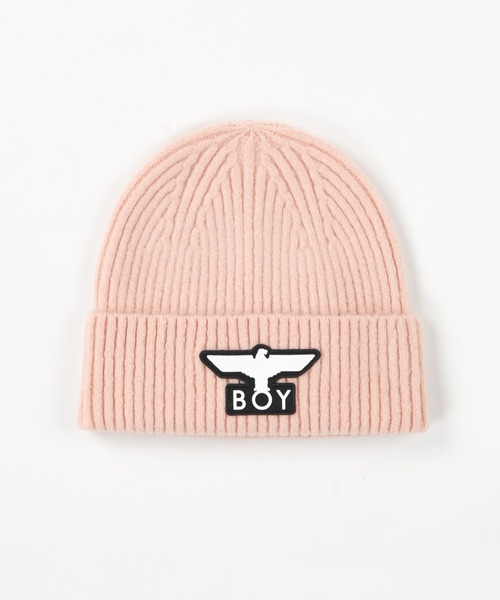 BOY LONDON(ボーイロンドン)の「【BOY LONDON】BOY EAGLE BEANIE(ニットキャップ/ビーニー・メンズ・ピンク・FREE)」の1枚目の写真