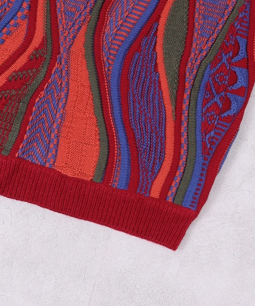 MARKEY'S（マーキーズ）の「3Dレトロクルーネックニット（ニット/セーター・キッズ・ブルー/ブラック/レッド・S/M/L/LL）」の19枚目の写真