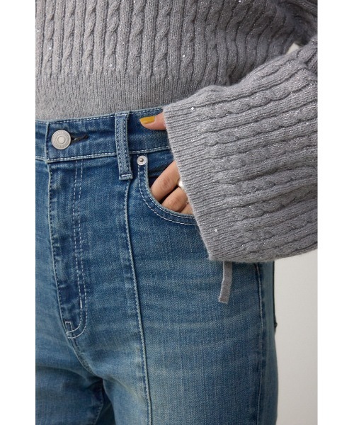 AZUL by moussy(アズールバイマウジー)の「【WEB限定】AZUL DENIM センターステッチスリットフレアデニム(デニムパンツ・レディース・ライトブラック/ブルー/ワンウォッシュ・LARGE/SMALL/MEDIUM)」の19枚目の写真