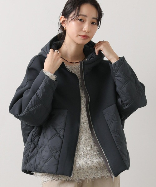 【新品未使用】グレンチェックフリルジャケット【Gready Brilliant】 セール】ダンボールキルトフードジャケット（その他アウター）｜Gready