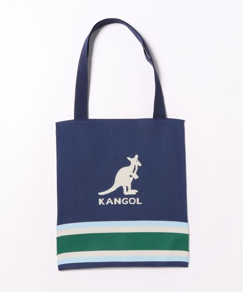 KANGOL(カンゴール)の「【KANGOL】ラインデザイン トートバッグ KGSA-BG00298(トートバッグ・メンズ・ネイビー・FREE)」の1枚目の写真