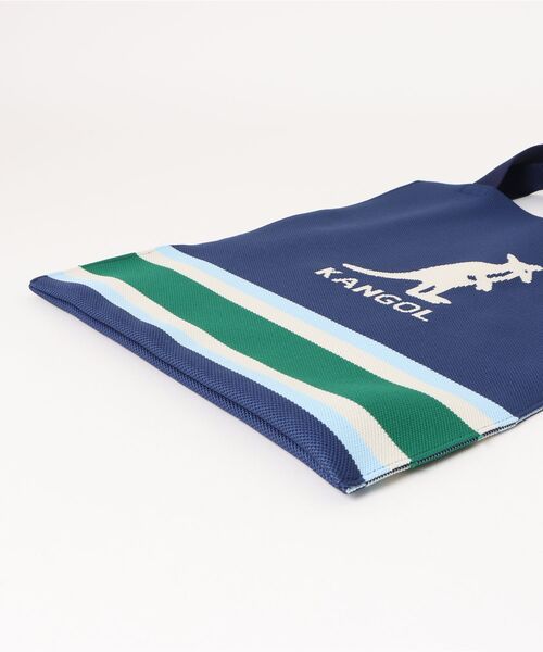 KANGOL(カンゴール)の「【KANGOL】ラインデザイン トートバッグ KGSA-BG00298(トートバッグ・メンズ・ネイビー・FREE)」の3枚目の写真