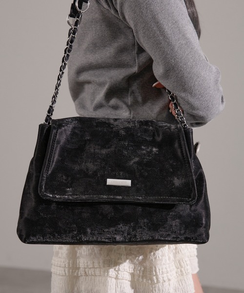 apres jour mignon（アプレジュールミニョン）の「【apresjour mignon×ARIAZ】スエード風ハンドバッグ（ハンドバッグ・レディース・オフホワイト/ブラック/ダークブラウン・ONESIZE）」の15枚目の写真