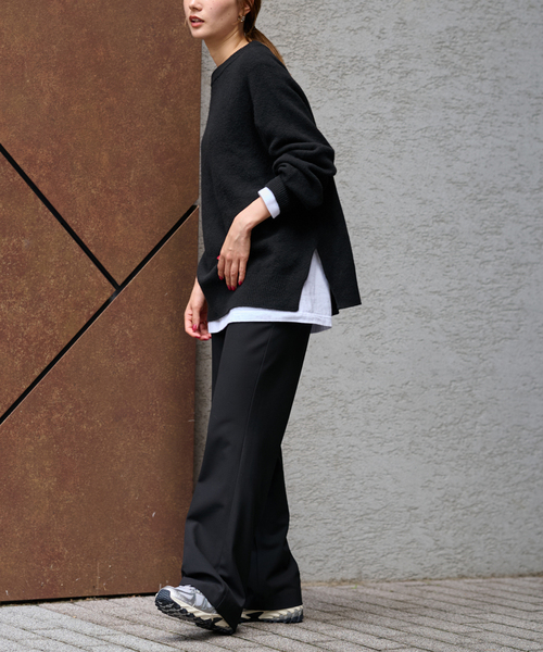 FRAMeWORK（フレームワーク）の「≪追加≫ラグランスリーブ ワイドプルオーバー 2（ニット/セーター・レディース・ライトグリーン/ブラウン/ブラック/イエロー/ネイビー/ベージュ・FREE）」の8枚目の写真