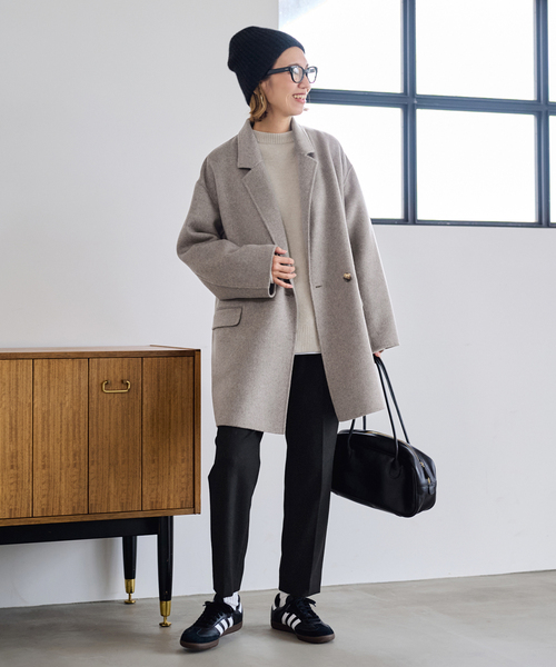 FRAMeWORK（フレームワーク）の「≪追加≫ラグランスリーブ ワイドプルオーバー 2（ニット/セーター・レディース・ライトグリーン/ブラウン/ブラック/イエロー/ネイビー/ベージュ・FREE）」の21枚目の写真