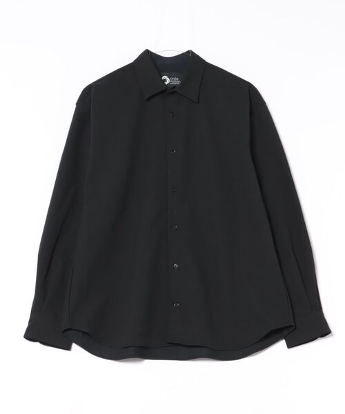 m.f.editorial（エムエフエディトリアル）の「【ストレッチ 防シワ】m.f.エディトリアル メンズ レギュラーカラー長袖シャツ(セットアップ可能)（シャツ/ブラウス・メンズ・グレー系その他2/ブラック・MEDIUM/LARGE/X-LARGE）」の16枚目の写真