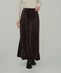 Velor Tuck Skirt/ベロアタックスカート