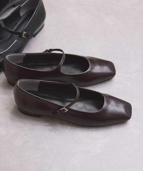 ADAM ET ROPE'（アダムエロペ）の「メリージェーンスクエアパンプス（パンプス・レディース・ブラック/ダークブラウン・24.5/24/23.5/23）」の7枚目の写真