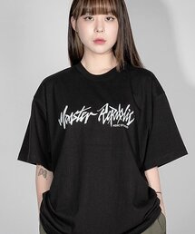 ムーブメントベーシックロゴホワイトTシャツブラック