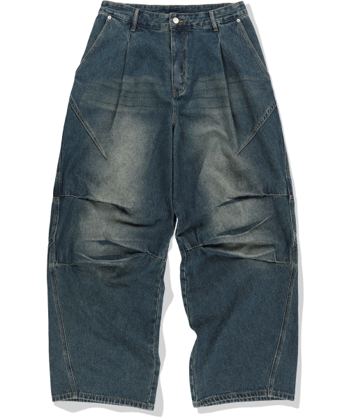 NOT4NERD(ノットフォーナード)の「Multi Panel Dart Curved Denim Pants - Deep Blue(デニムパンツ・レディース・その他・SMALL/MEDIUM/LARGE/X-LARGE)」の2枚目の写真