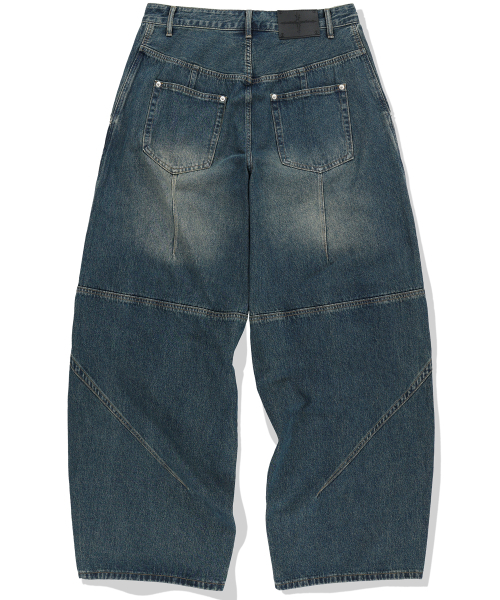 NOT4NERD(ノットフォーナード)の「Multi Panel Dart Curved Denim Pants - Deep Blue(デニムパンツ・レディース・その他・SMALL/MEDIUM/LARGE/X-LARGE)」の3枚目の写真