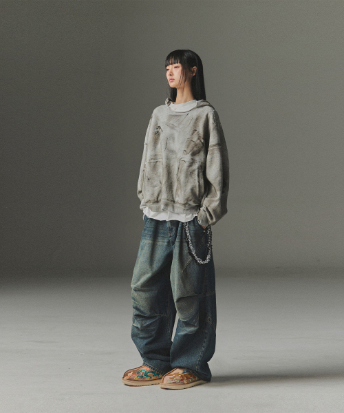 NOT4NERD(ノットフォーナード)の「Multi Panel Dart Curved Denim Pants - Deep Blue(デニムパンツ・レディース・その他・SMALL/MEDIUM/LARGE/X-LARGE)」の6枚目の写真