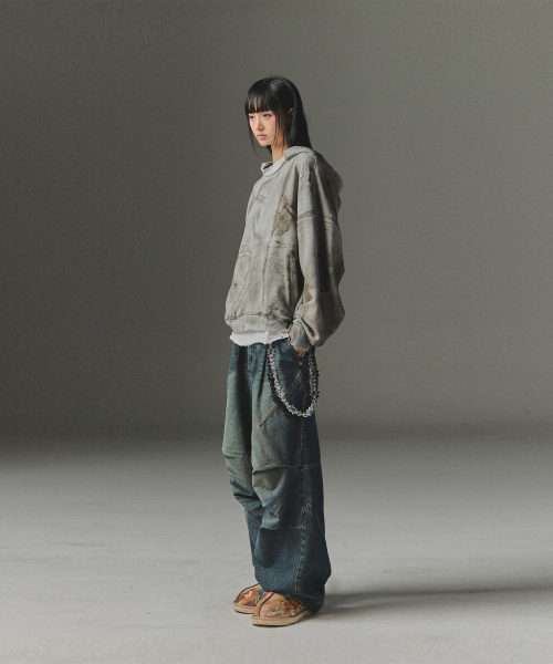 NOT4NERD(ノットフォーナード)の「Multi Panel Dart Curved Denim Pants - Deep Blue(デニムパンツ・レディース・その他・SMALL/MEDIUM/LARGE/X-LARGE)」の8枚目の写真
