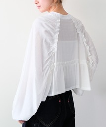 DOLLUPOOPS | Back Frill Gathered Blouse(バックフリルギャザーブラウス)(シャツ/ブラウス)