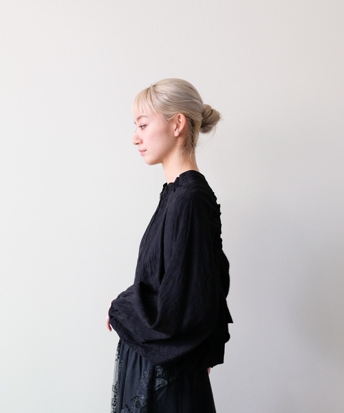 DOLLUPOOPS(ドールアップウップス)の「Back Frill Gathered Blouse(バックフリルギャザーブラウス)(シャツ/ブラウス・レディース・オフホワイト/ブラック・FREE)」の12枚目の写真