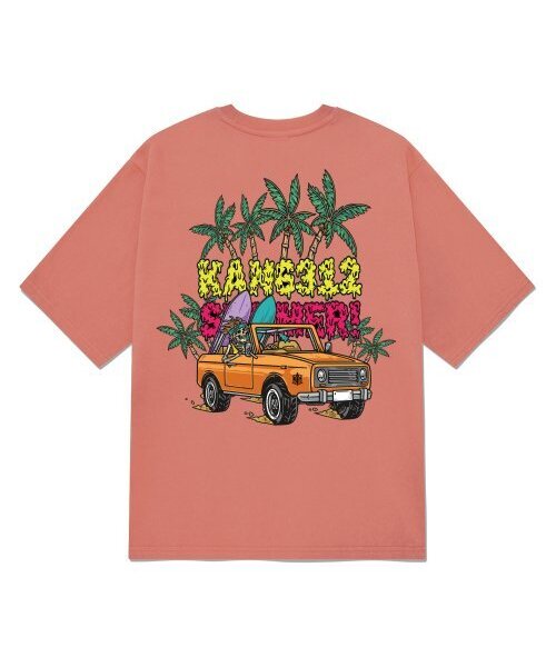 KAN6312(カン6312)の「KGTP0209 サーフィンキラー 20番手 半袖Tシャツ インディピンク(Tシャツ/カットソー・メンズ・その他・LARGE/MEDIUM/SMALL/X-LARGE)」の1枚目の写真
