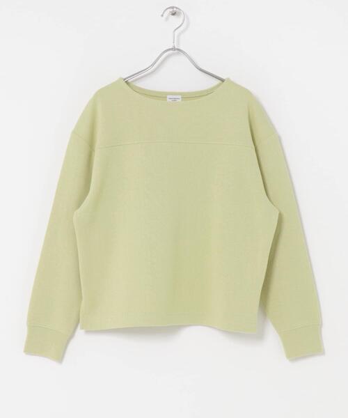 URBAN RESEARCH DOORS（アーバンリサーチドアーズ）の「『UR TECH』ボートネックプルオーバー（Tシャツ/カットソー・レディース・グリーン系その他/アイボリー/ブラック・MEDIUM）」の20枚目の写真