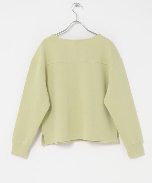 URBAN RESEARCH DOORS（アーバンリサーチドアーズ）の「『UR TECH』ボートネックプルオーバー（Tシャツ/カットソー・レディース・グリーン系その他/アイボリー/ブラック・MEDIUM）」の22枚目の写真