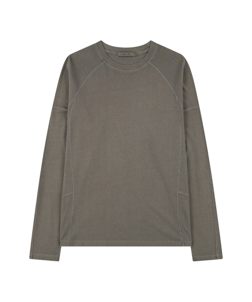 NODE LABS(ノードラボ)の「DEV:7 シグネチャーガーメントダイングロングスリーブTシャツ_ブラウン(Tシャツ/カットソー・レディース・その他・LARGE/X-LARGE/SMALL/MEDIUM)」の1枚目の写真