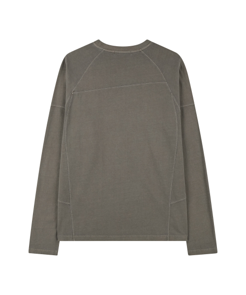 NODE LABS(ノードラボ)の「DEV:7 シグネチャーガーメントダイングロングスリーブTシャツ_ブラウン(Tシャツ/カットソー・レディース・その他・LARGE/X-LARGE/SMALL/MEDIUM)」の2枚目の写真