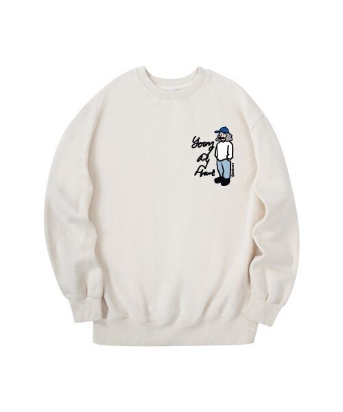 RADINEO(ラディネオ)の「ニューヤングマンツーマンクリーム(スウェット・メンズ・その他・MEDIUM/LARGE/X-LARGE)」の1枚目の写真