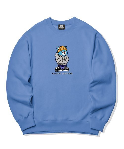 TRIPSHION(トリップション)の「CITY BEAR GRAPHIC クルーネック - ブルー(スウェット・メンズ・その他・LARGE/MEDIUM/X-LARGE)」の1枚目の写真